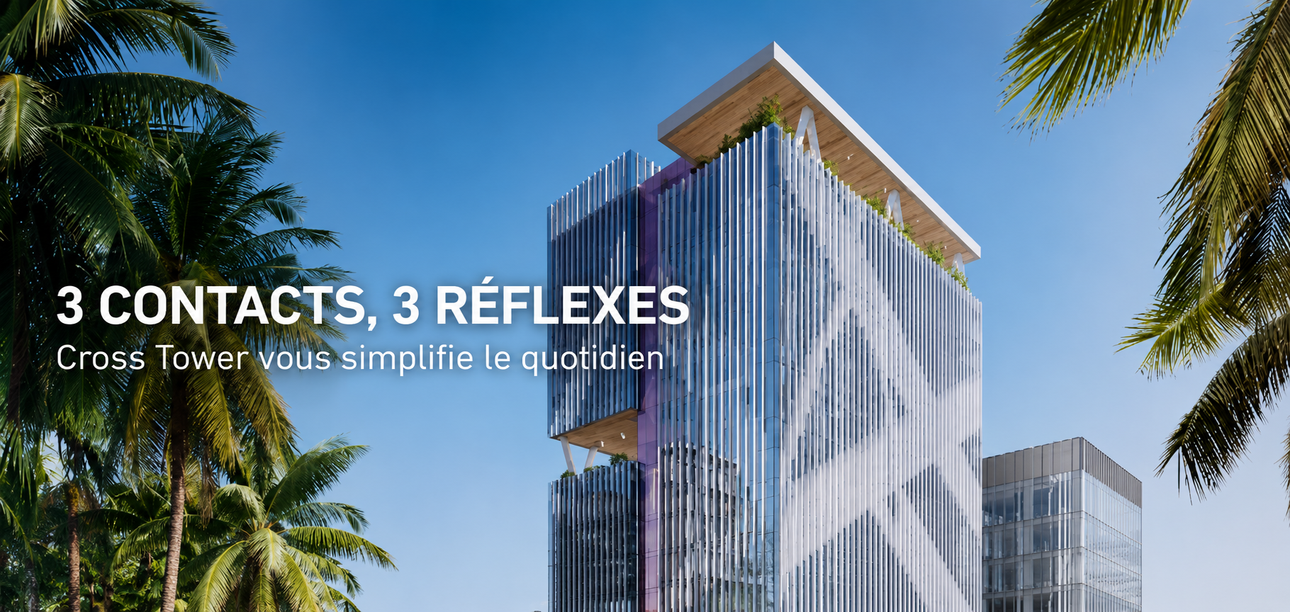 Vue architecturale du projet Cross Tower